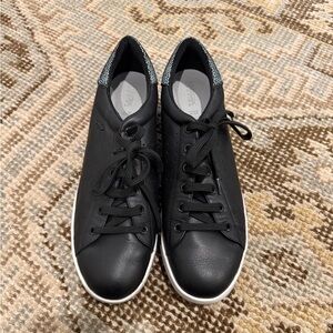 Geox Black Sneakers with Gray Interior